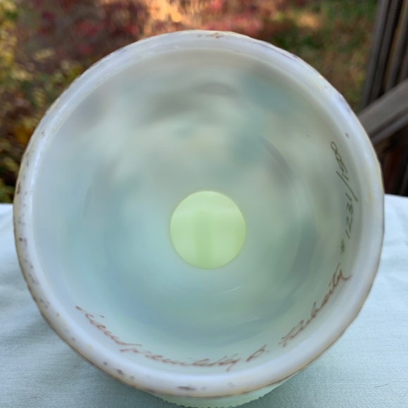 Fenton “Birth of a Savior” 2 piece fairy light - Picture 6 of 10